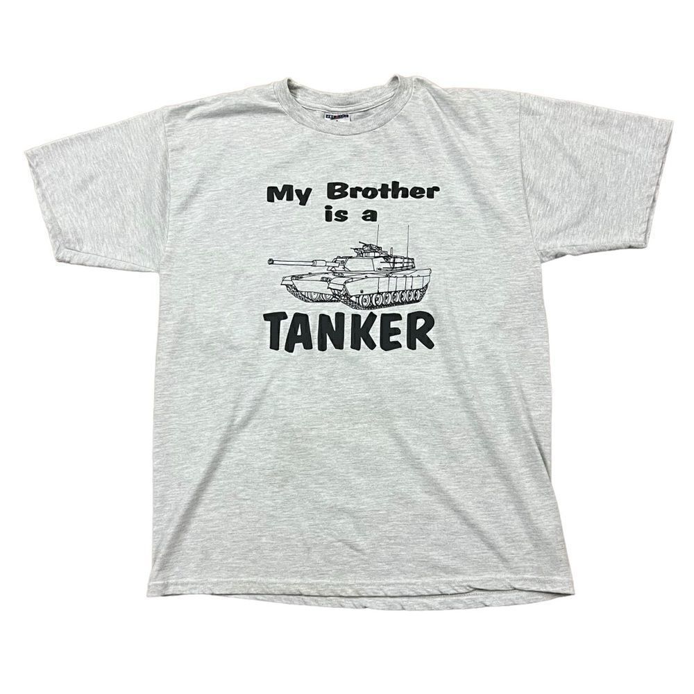 Vintage My Brother is a Tanker T Shirt Men's L